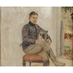 Jacek Malczewski (1854 Radom - 1929 Krakow), Portrait of an officer in Austrian uniform, 1914