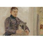 Jacek Malczewski (1854 Radom - 1929 Krakow), Portrait of an officer in Austrian uniform, 1914