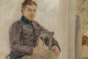 Jacek Malczewski (1854 Radom - 1929 Kraków), Portret oficera w mundurze austriackim, 1914