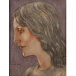 Eugene ZAK (1884 - 1926), Head of a girl in profile, 1915-1920s