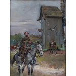 Jerzy KOSSAK (1886 - 1955), Uhlans, 1927