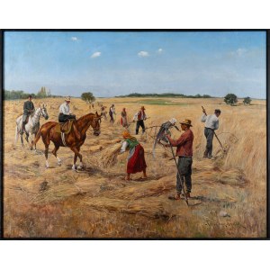 Karol WIERUSZ-KOWALSKI (1869 - 1953), Żniwa, 1924