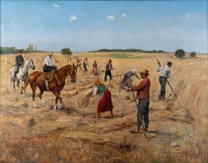 Karol WIERUSZ-KOWALSKI (1869 - 1953), Żniwa, 1924