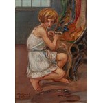 Wlastimil HOFMAN (1881 - 1970), Triptych - Children's Works, 1926