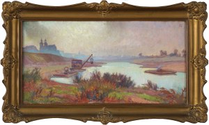 Stanisław PACIOREK (1889 - 1952), Jesienny poranek nad Wisłą - Skałka, 1943