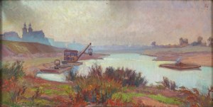 Stanisław PACIOREK (1889 - 1952), Jesienny poranek nad Wisłą - Skałka, 1943