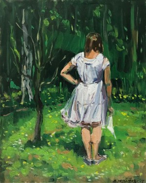 Sławomir J. Siciński, Studium do obrazu „Dziewczyna i drzewo” (2019)