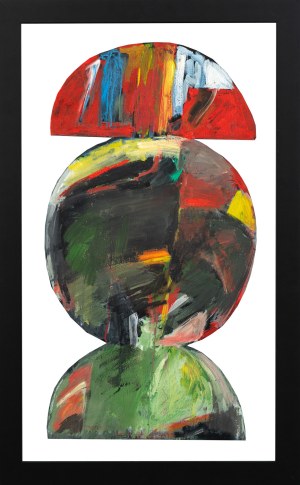 Jan BERDYSZAK (1934 - 2014), Kompozycja kół wielobarwna, 1962