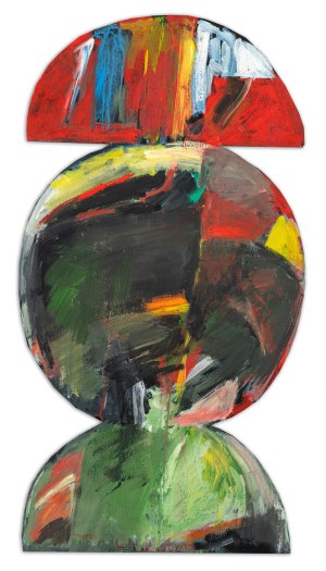 Jan BERDYSZAK (1934 - 2014), Kompozycja kół wielobarwna, 1962