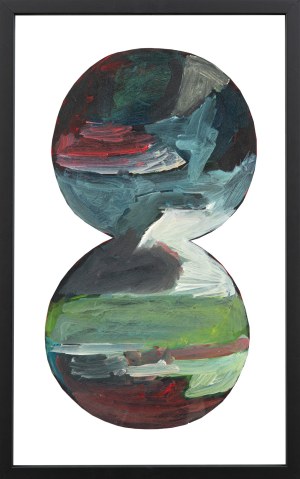 Jan BERDYSZAK (1934 - 2014), Z cyklu: Koła podwójne - wielobarwne, 1962