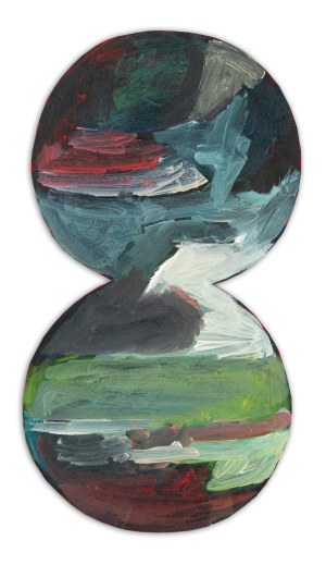Jan BERDYSZAK (1934 - 2014), Z cyklu: Koła podwójne - wielobarwne, 1962