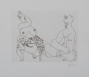 Pablo PICASSO (1881 - 1973), Danse du ventre devant une homme impassible, z serii 156, 1970