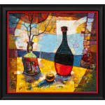 David Bagalishvili, Still life with bottle, 2023