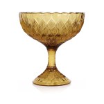 designed by Eryk TRZEWIK-DROST (b. 1931), fruit plant "Almonds",Economic Glassworks "Ząbkowice".