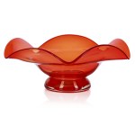 by Ludwik FIEDOROWICZ (b. 1948), Bowl from the "Silesia rustica" series, "Staszic" Artistic Glassworks.