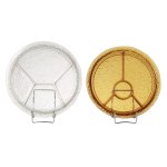 designed by Eryka TRZEWIK-DROST (b. 1931), Two cabarets with "Sahara" decoration, Economic Glassworks "Ząbkowice".