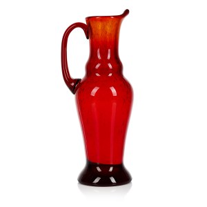 proj. Zbigniew HORBOWY (1935 - 2019), Shaded jug, Barbara Art Glassworks.