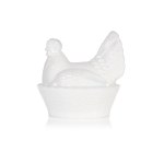 designed by Jan Sylwester DROST (1934-2024), Bomboniera "Kura" (large), Economic Glassworks "Ząbkowice".