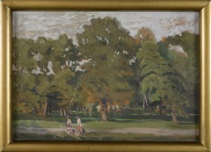 Zygmunt JÓZEFCZYK (1881-1966), SPACER W PARKU