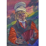 Zofia STRYJEŃSKA (1891-1976), A CHILD PLAYING THE ACORDEON