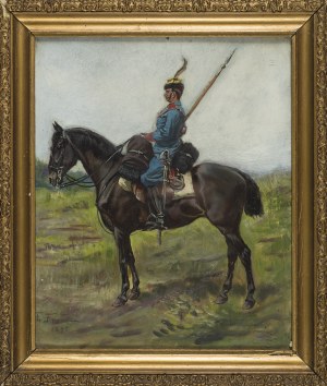 Felix FRANIC (1871-1937), ŻOŁNIERZ NA KONIU