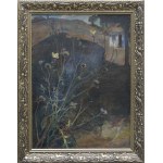 Leon WYCZÓŁKOWSKI (1852-1936), PEJZAŻ Z OSTAMI