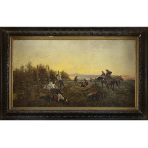 Stanisław Pomian WOLSKI (1859-1894), SCENA Z POWSTANIA STYCZNIOWEGO