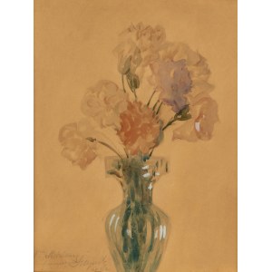 Leon Wyczółkowski (1852 Huta Miastkowska près de Kielce - 1936 Varsovie), Bouquet de fleurs, 1922.