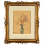 Leon Wyczółkowski (1852 Huta Miastkowska près de Kielce - 1936 Varsovie), Bouquet de fleurs, 1922.