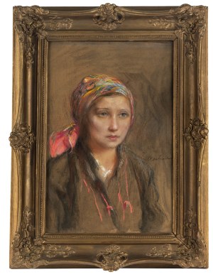 Teodor Axentowicz (1859 Braszów/Rumunia - 1938 Kraków), Zamyślona