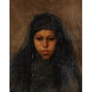 Leon Ostrowski (1832-1882), Portrait d'une jeune femme berbère