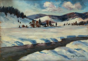 Stefan Filipkiewicz (1879 Tarnów - 1944 Mauthausen), Pejzaż zimowy