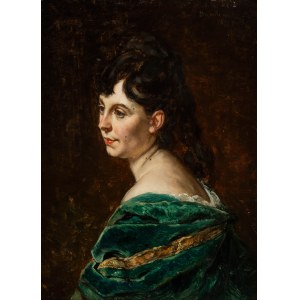 Wladyslaw Bakalowicz (1833 Chrzanow - 1903 Paris), Portrait of a woman, 1877.