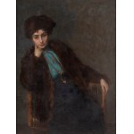 Szymon Glücklich (1863-1943), Portret siedzącej kobiety