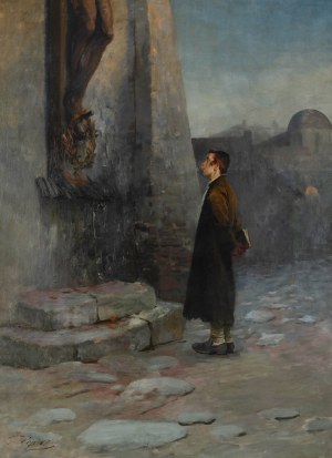 Tadeusz Popiel (1863 Szczucin - 1913 Kraków), Przed krzyżem