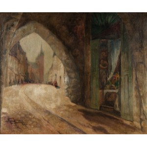 Jan Rubczak (1884 Stanislawow - 1942 Auschwitz), Vue de la porte Florian à Cracovie