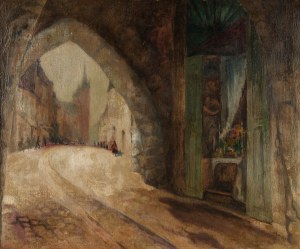 Jan Rubczak (1884 Stanisławów - 1942 Oświęcim), Widok z Bramy Floriańskiej w Krakowie