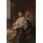 Zygmunt Papieski (1852 Kraków -1927 tamże), Matka z córką