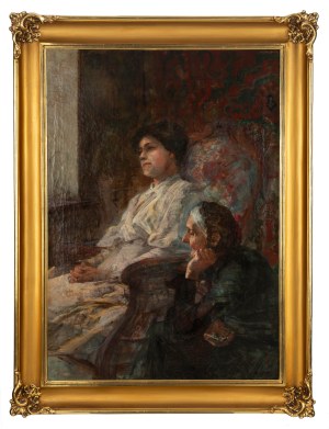 Zygmunt Papieski (1852 Kraków -1927 tamże), Matka z córką
