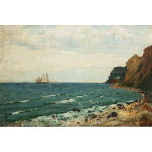 Albert Lipczinski (1876 Lebork - 1974 Sopot), Cliff in Orlowo, 1928.
