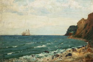 Albert Lipczinski (1876 Lebork - 1974 Sopot), Klif w Orłowie, 1928 r.