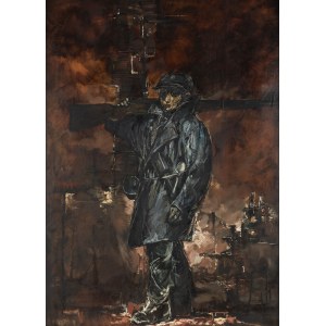 Maciej Lachur (1927 Zagórze - 2008 Otwock), Boy fighting, from the Ghetto series, 2007.