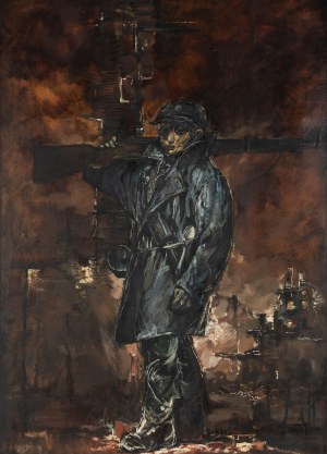 Maciej Lachur (1927 Zagórze - 2008 Otwock), Chłopiec walczący, z cyklu Ghetto, 2007 r.
