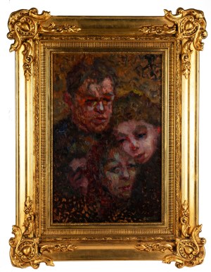 Henryk Gotlib (1890 Kraków - 1966 South Godstone), Scena we wnętrzu
