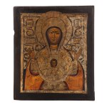 Icon - Mother of God Sign, Russia, second half of the 19th century.