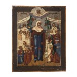 Traveling icon - Our Lady of Treasure, Russia, 19th/20th century.