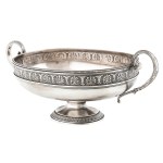 Footed platter, St. Petersburg, Fabergé, Alexander Vakeva, ca. 1910-1915