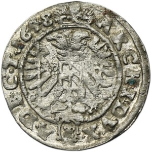 Sliezsko, habsburská vláda, Ferdinand III, 3 Krajcary Wrocław 1648 GH