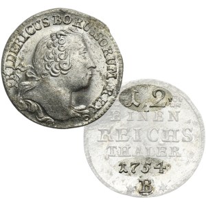 Śląsk, Panowanie pruskie, Fryderyk II, 1/12 Talara Wrocław 1754 B