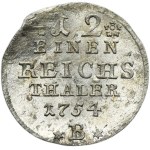 Śląsk, Panowanie pruskie, Fryderyk II, 1/12 Talara Wrocław 1754 B